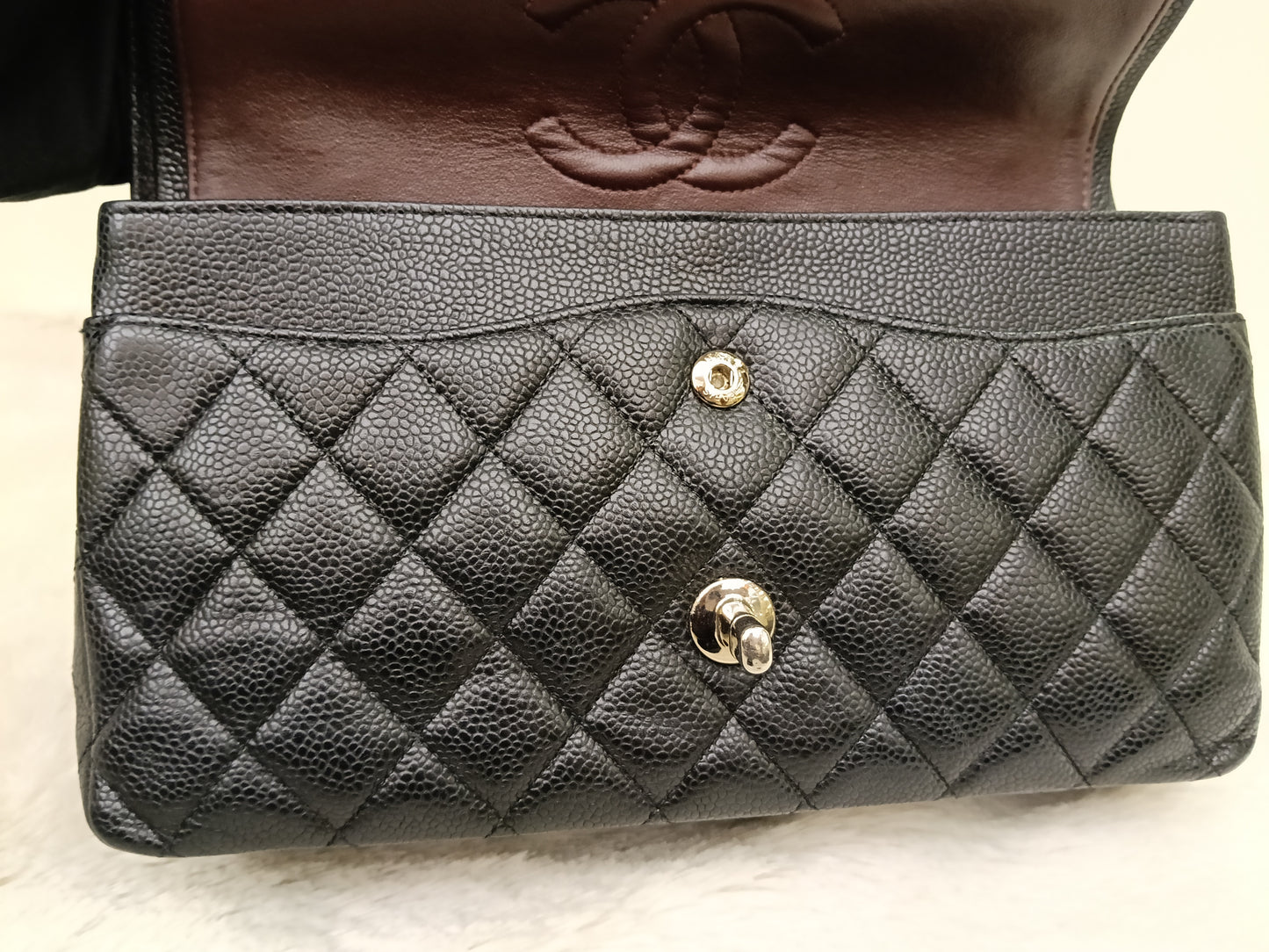Chanel Medium Caviar Black SHW DF #21