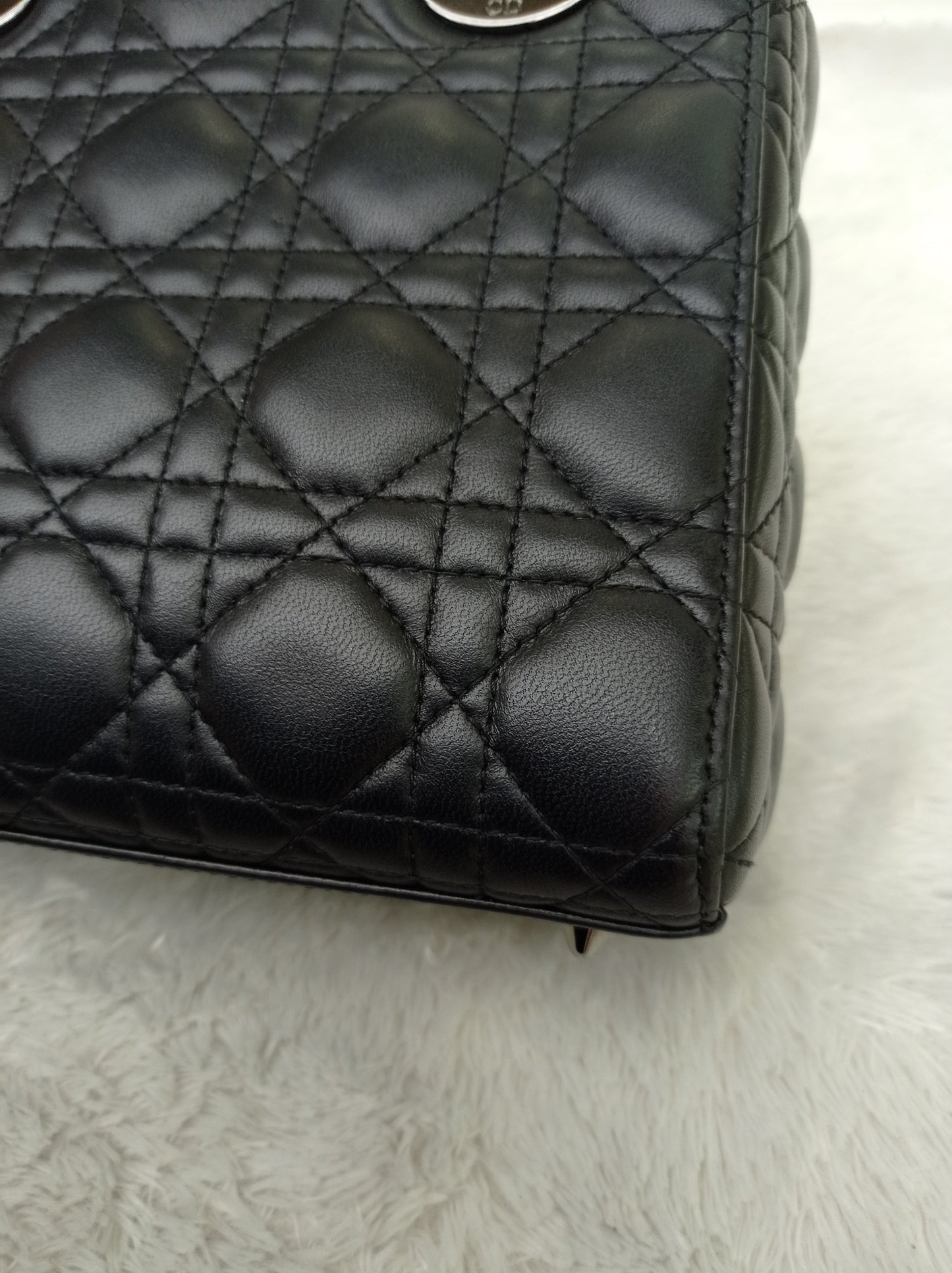 Lady Dior Small Lamb Black RHW 2021