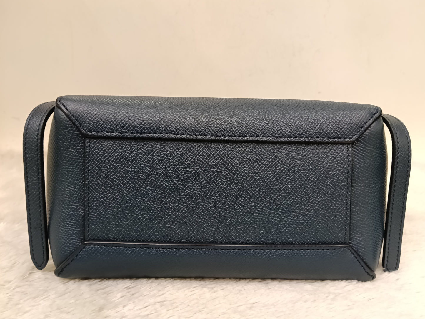Celine Nano Belt Grained Abyss Blue GHW 2018