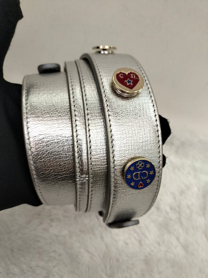 Lady Dior Small Metallic Silver SHW 2019