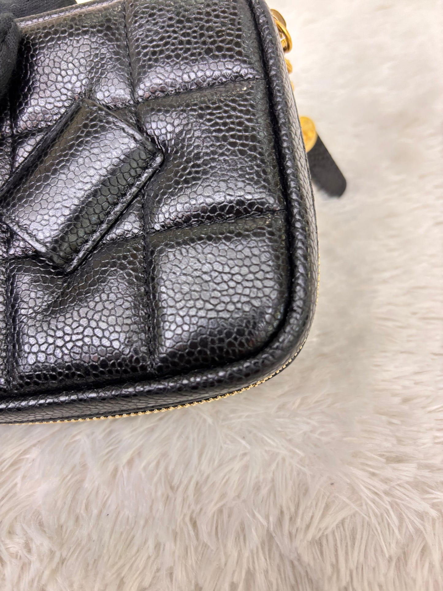 Chanel Diamond Belt Bag Caviar Black GHW #30