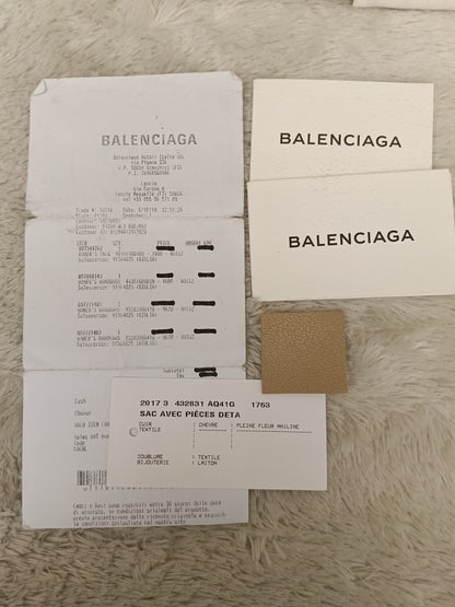 Balenciaga Small City Edge Beige GHW 2019