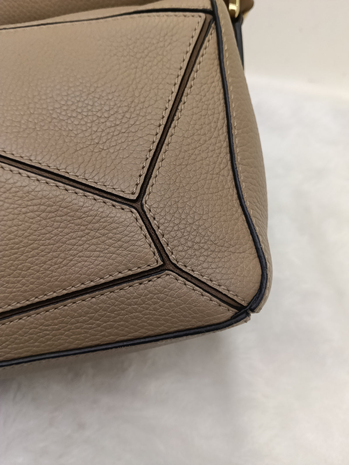 Loewe Puzzle Small Grained Sand Mink GHW 2019