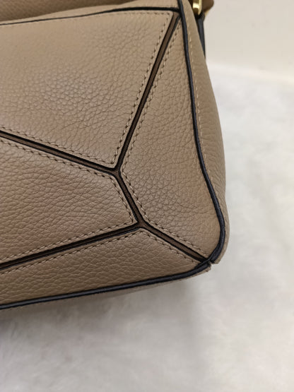 Loewe Puzzle Small Grained Sand Mink GHW 2019