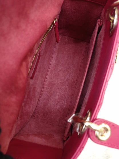 Lady Dior Medium Lamb Burgundy GHW 2020