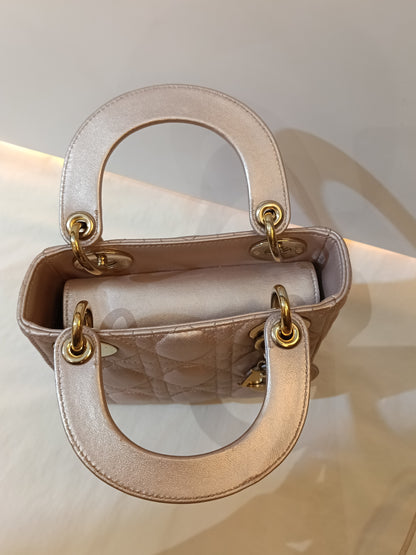 Lady Dior Mini Iridescent Lotus GHW 2017
