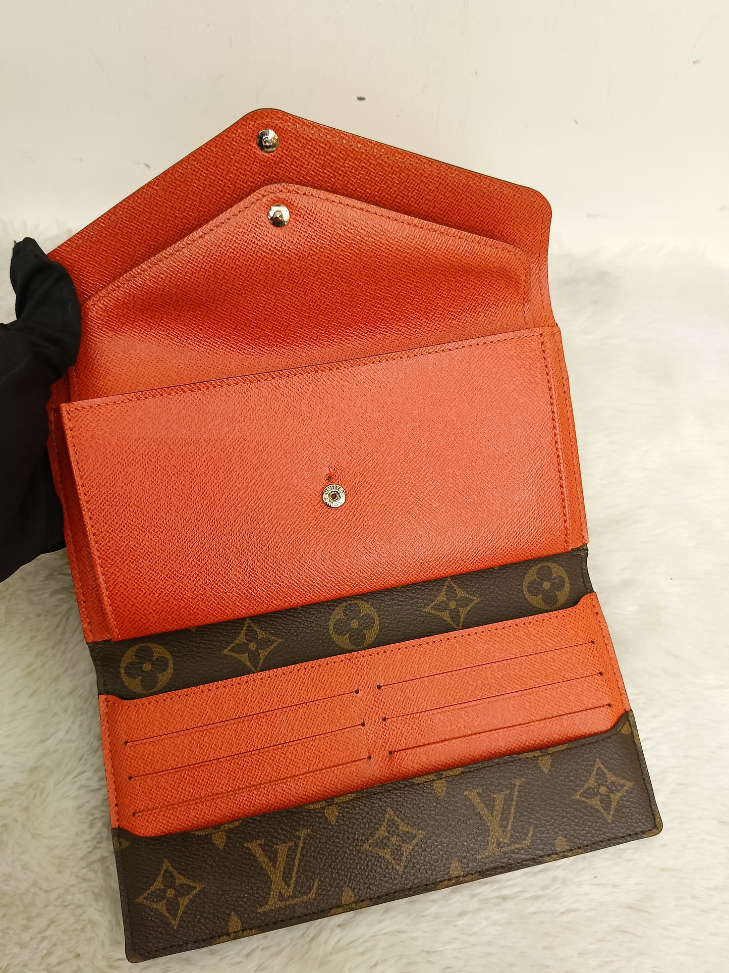 LV Portefeuille Marie Lou Long Wallet Monogram Epi Piment 2014