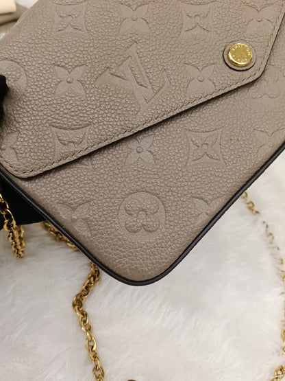 LV Felicie GM Monogram Empreinte Tourterelle 2020