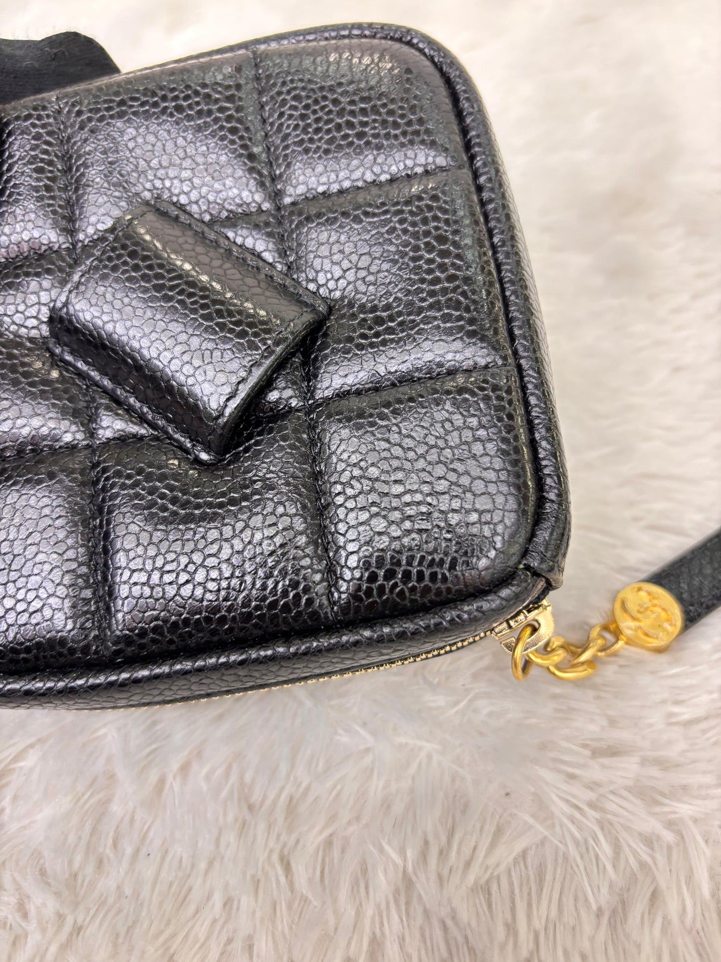 Chanel Diamond Belt Bag Caviar Black GHW #30