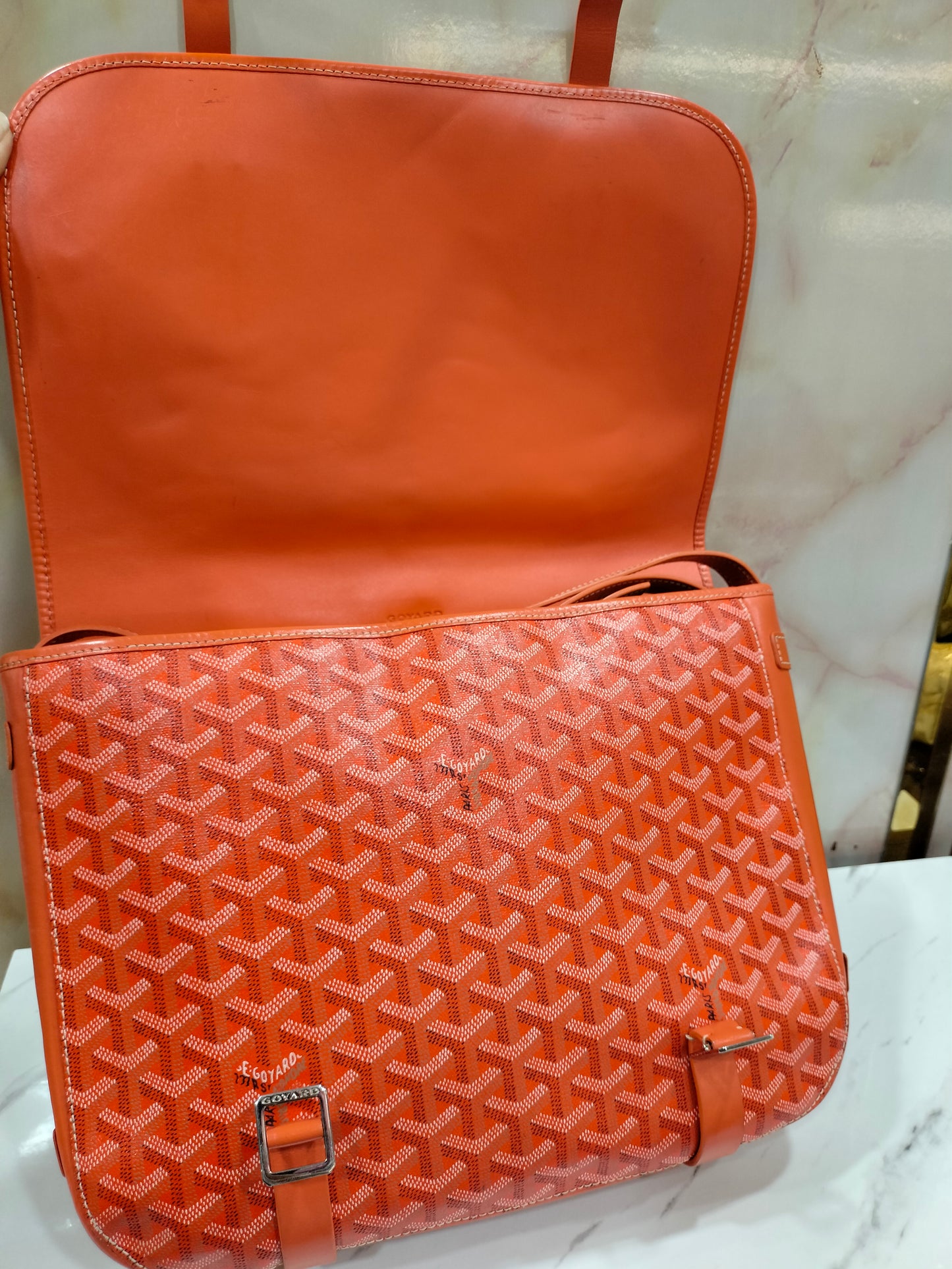 Goyard Belvedere GM Messenger Orange SHW 2010