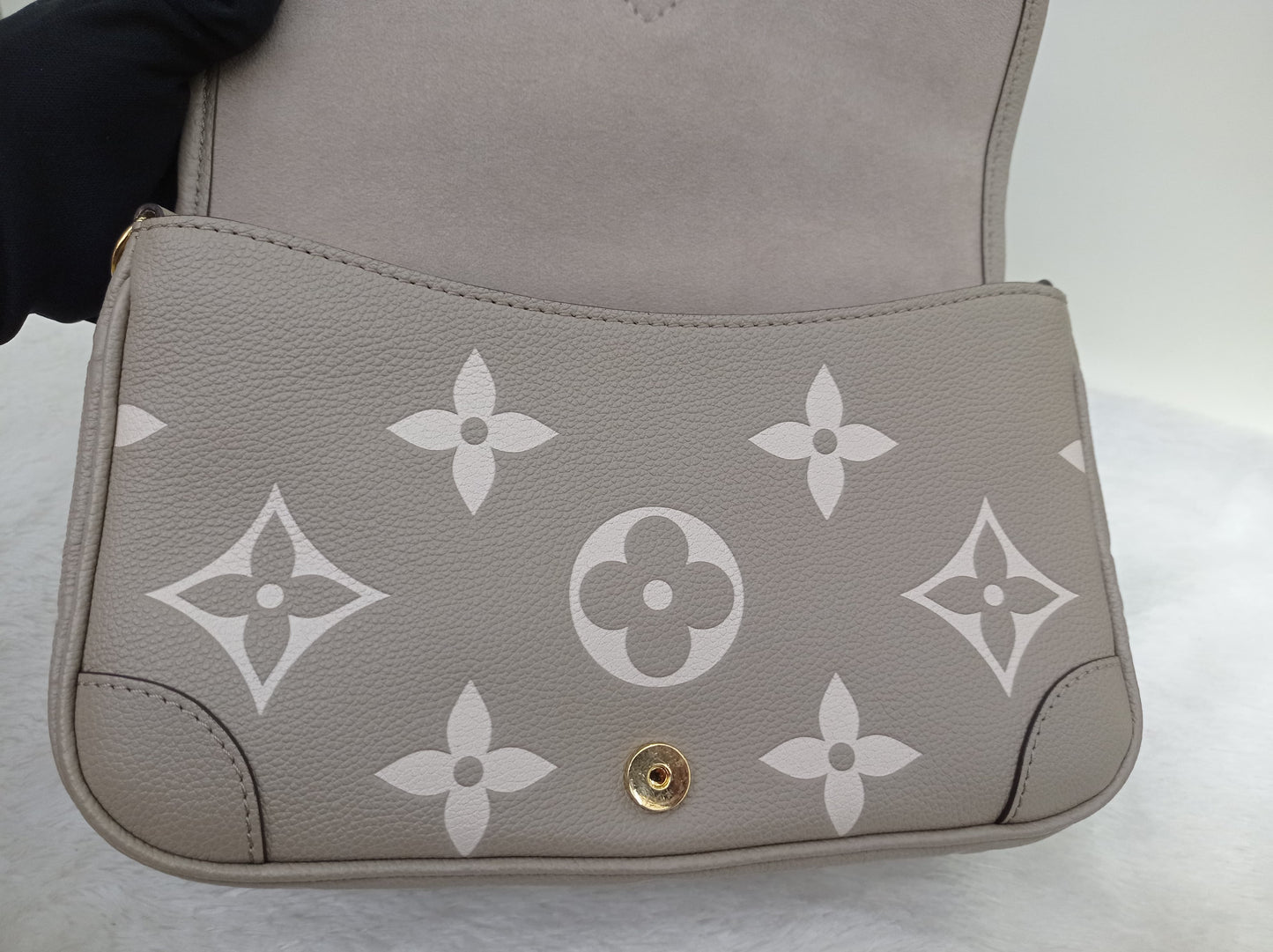 LV Diane PM ST NM Monogram Empreinte Creme Tourterelle (CHIP)