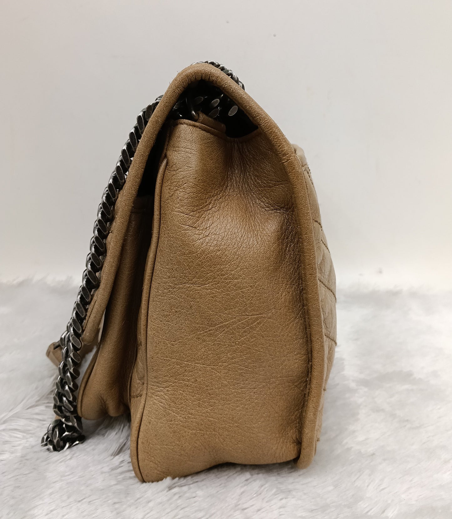 YsL Niki Medium Calfskin Dark Beige RHW 2020