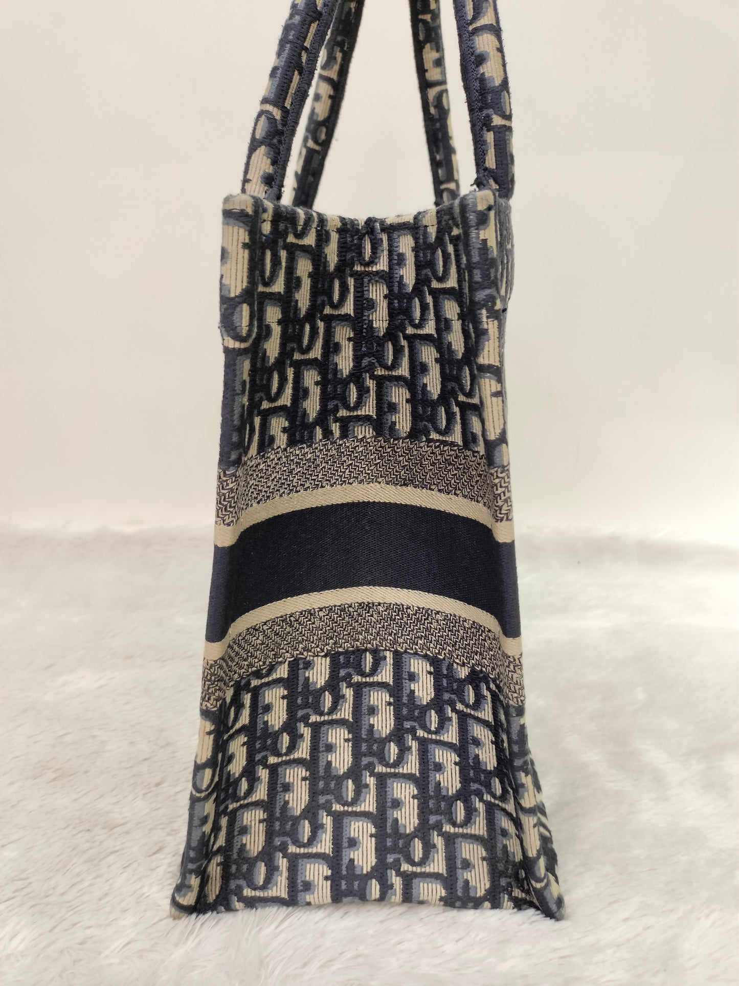 Dior Tote Book Medium Oblique Navy 2018