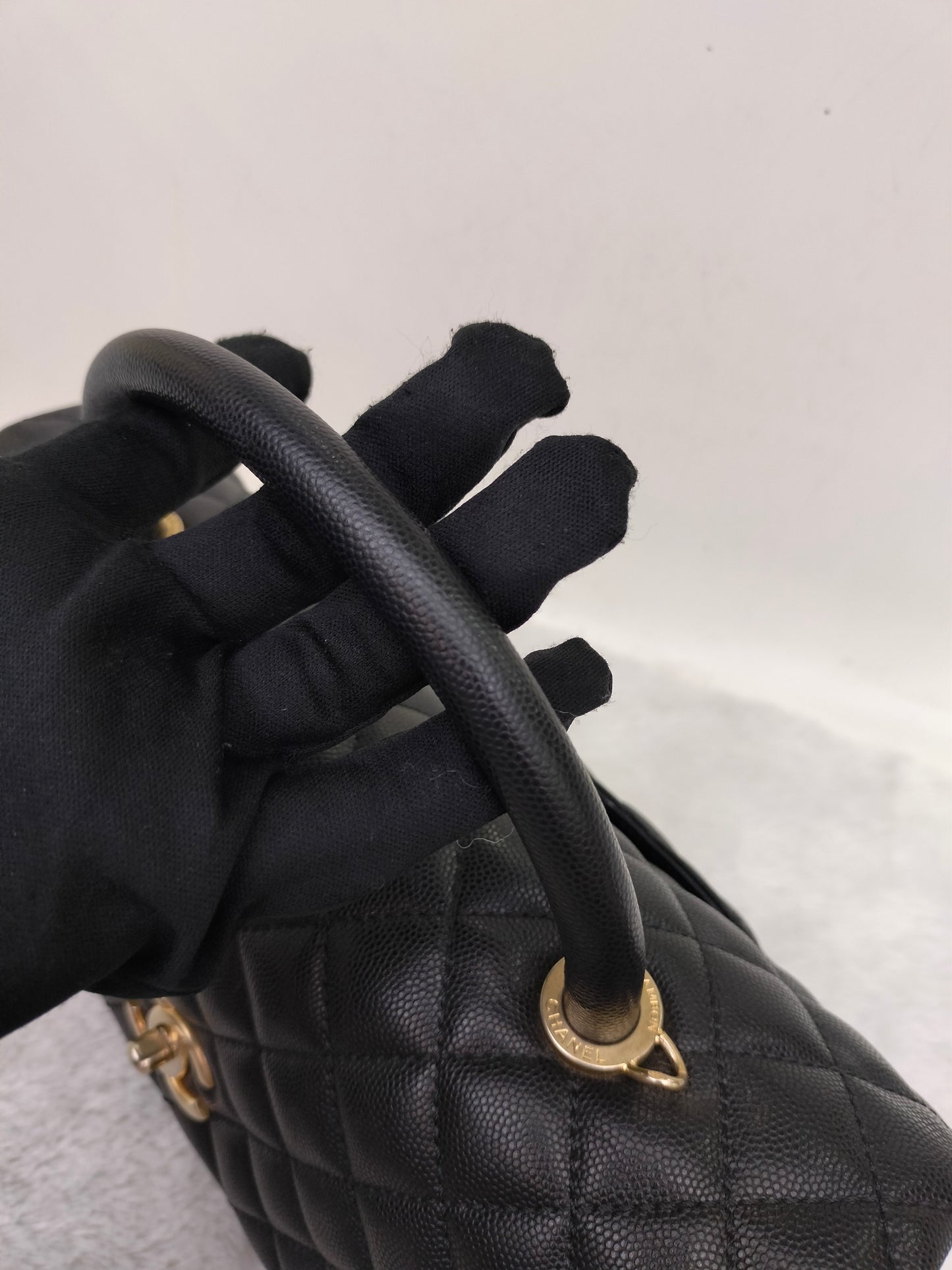 Chanel Coco Handle Large Caviar Black GHW #24