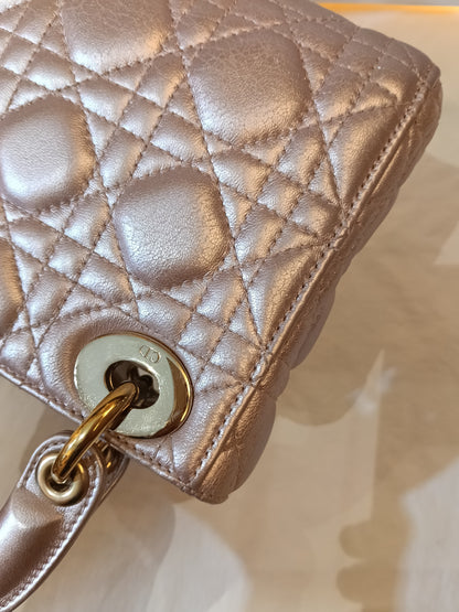 Lady Dior Mini Iridescent Lotus GHW 2017