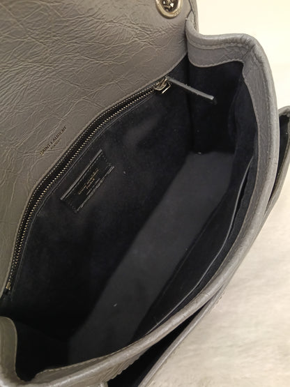 YsL Niki Medium Calfskin Grey RHW 2018