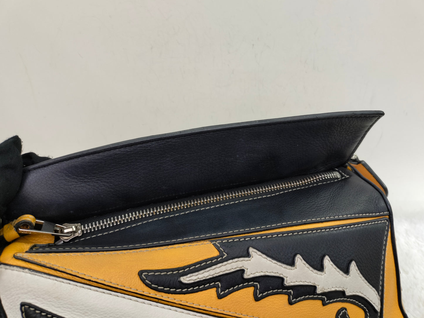 Loewe Puzzle Small Cowboy Black Yellow White SHW 2019