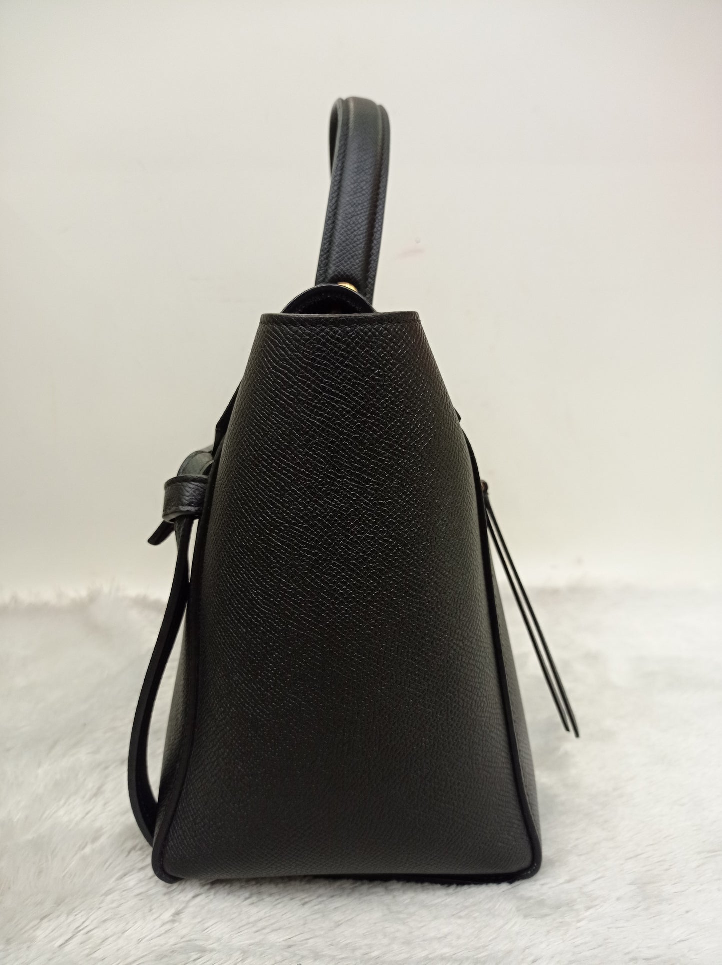 Celine Micro Belt Grained Black GHW 2017