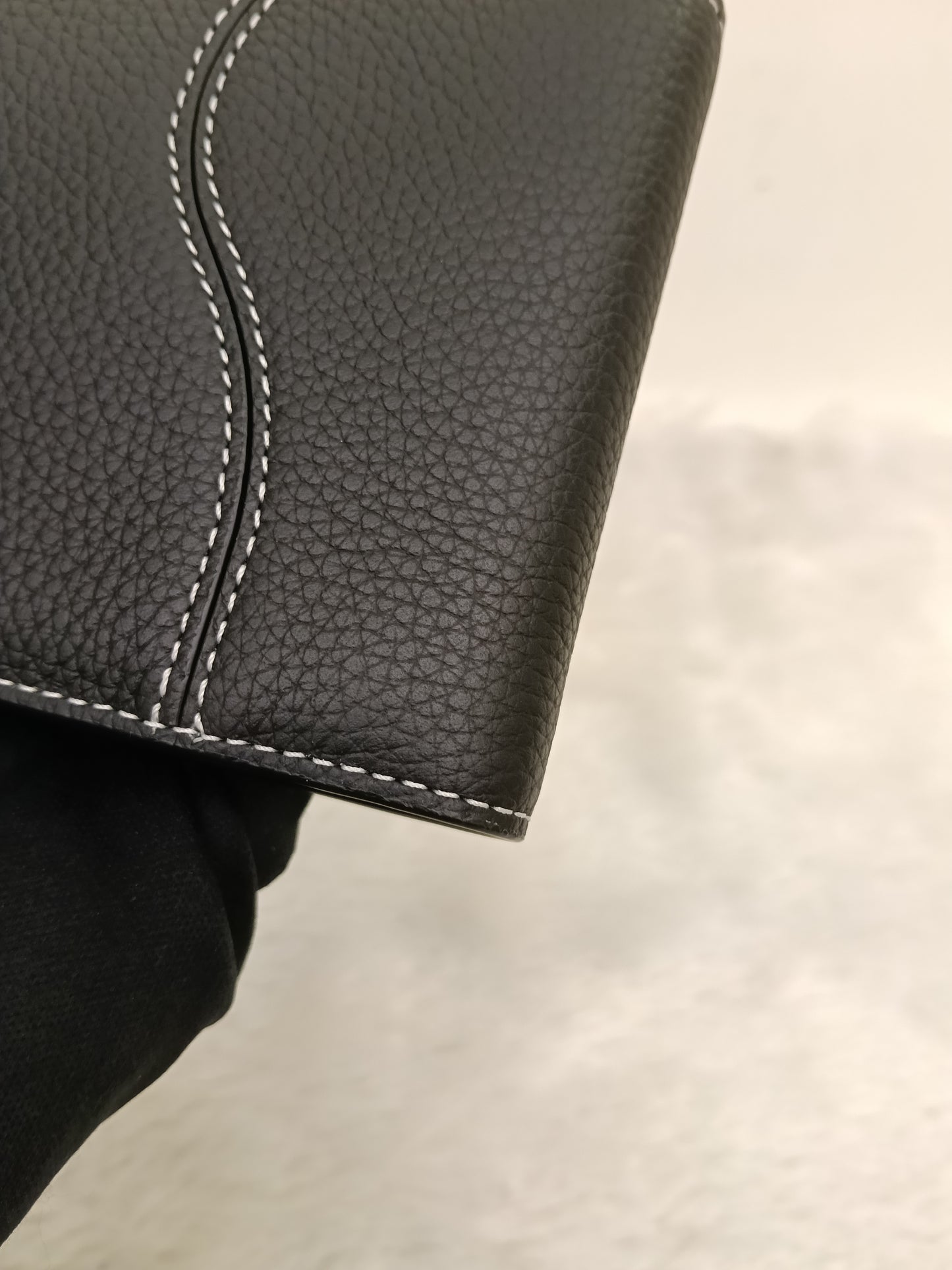 *Neverbeen Used* Dior Bifold Wallet Saddle Grained Calfskin Marquetry Black 2023