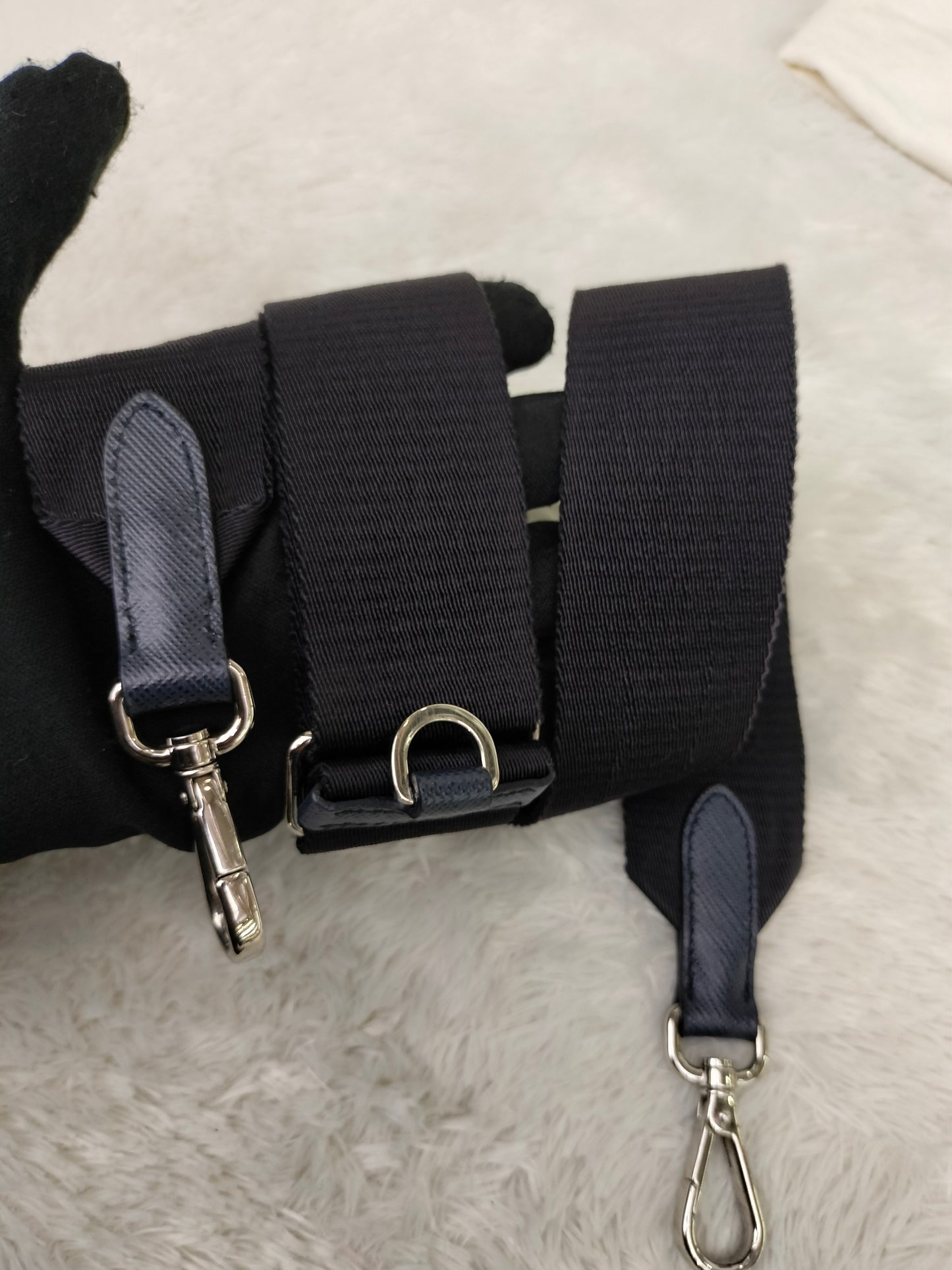 Prada Multi Pochette Re Edition Nylon Navy SHW