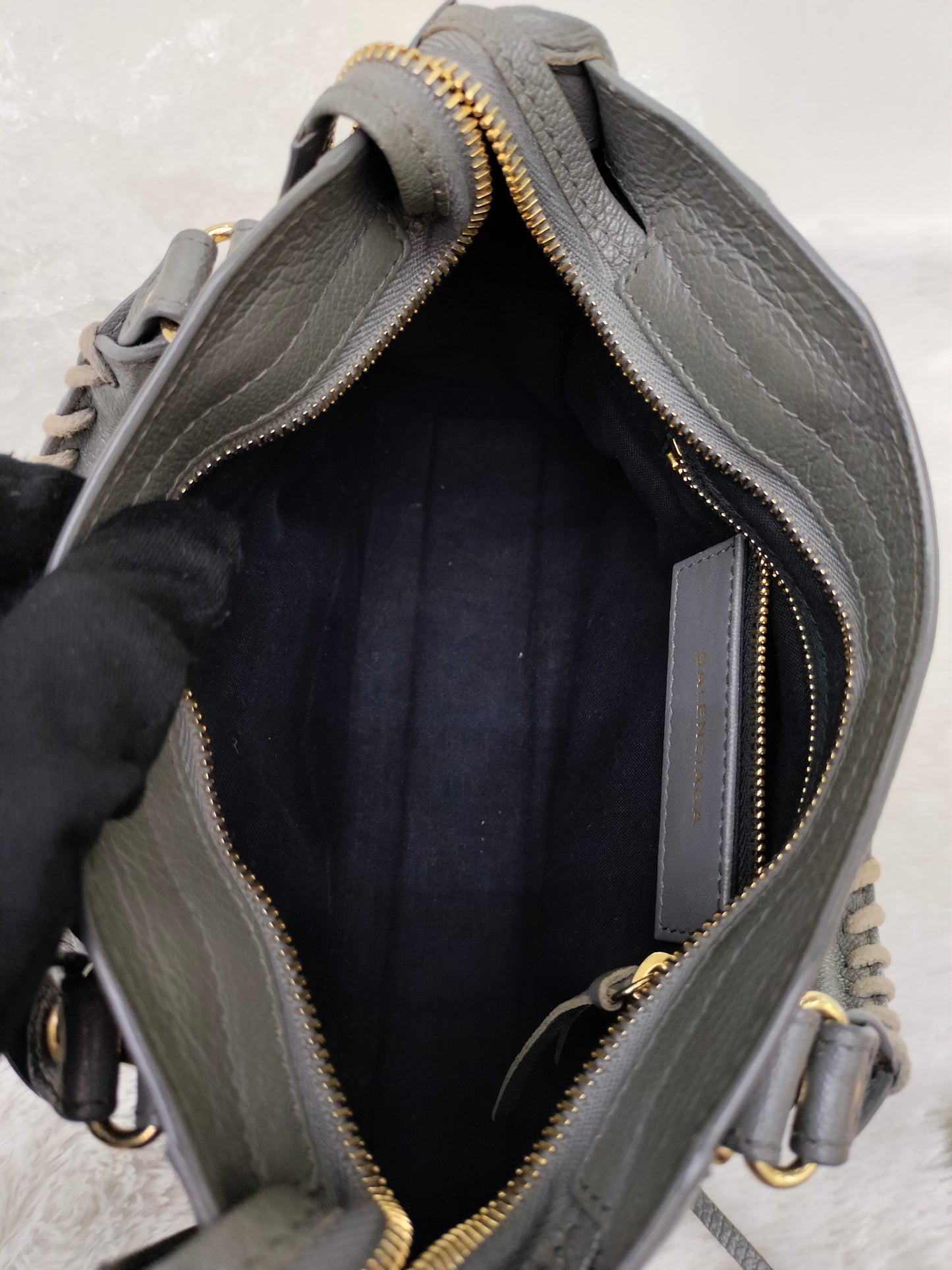 Balenciaga Mini City Edge Grey GHW 2017