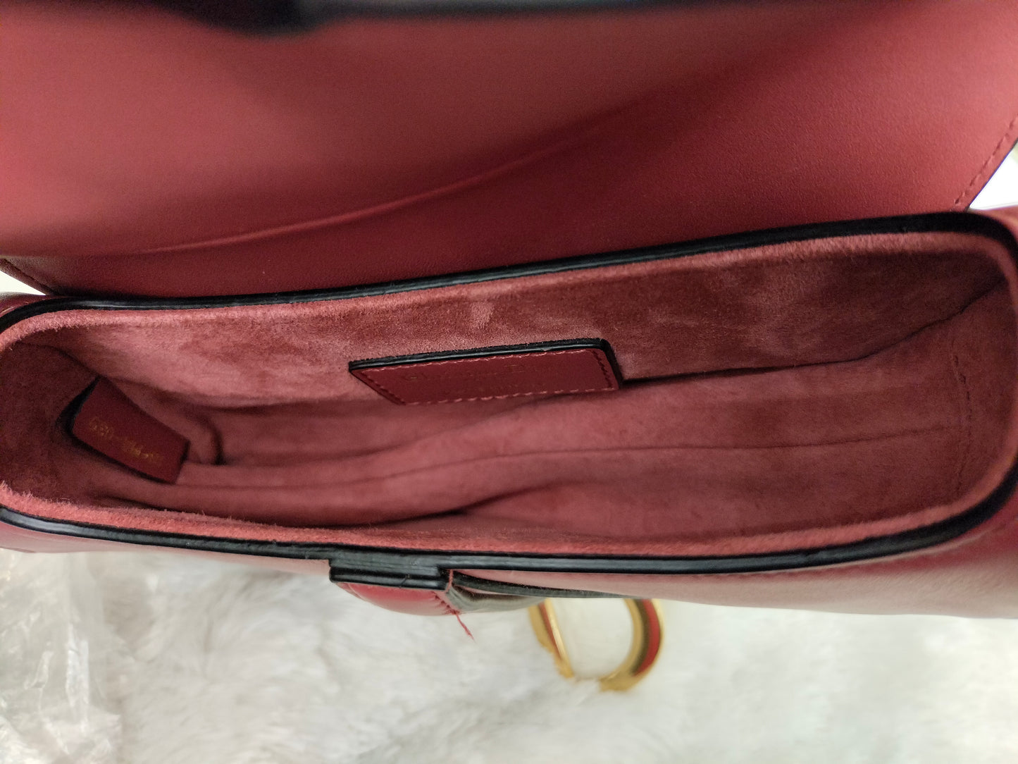 Dior Saddle Small Calfskin Pink Coral GHW