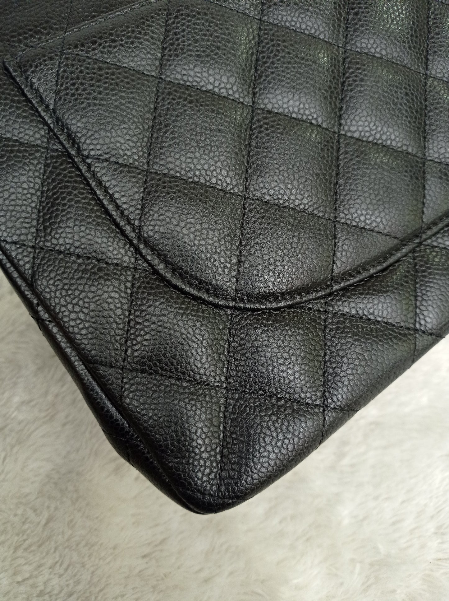 Chanel Jumbo Caviar Black GHW DF #17
