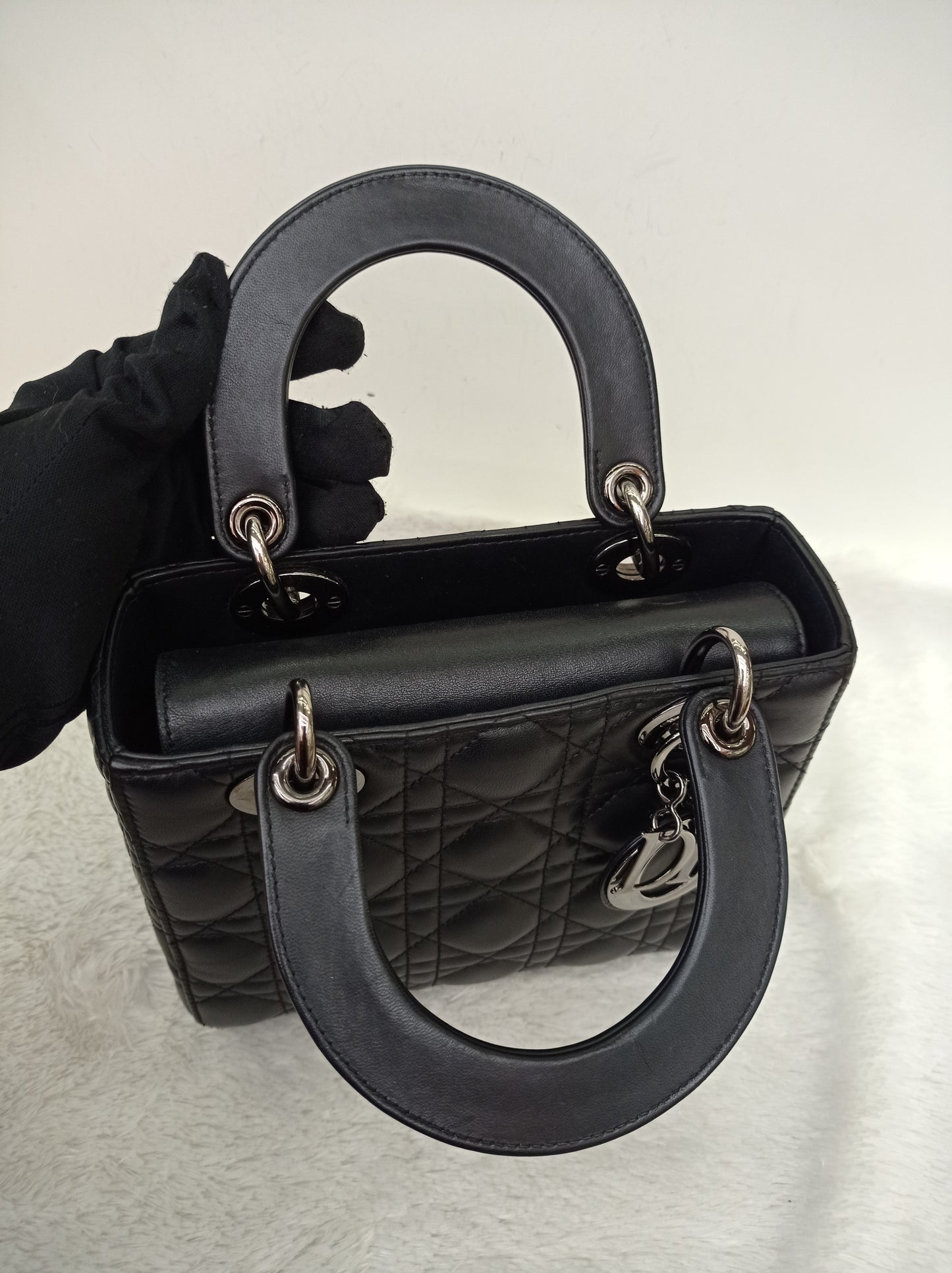 Lady Dior Small Lamb Black RHW 2021