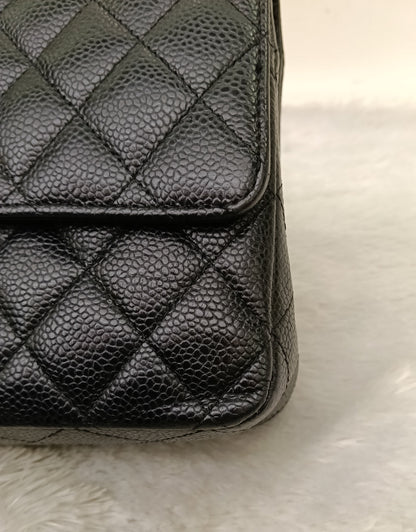 Chanel Medium Caviar Black SHW DF #21