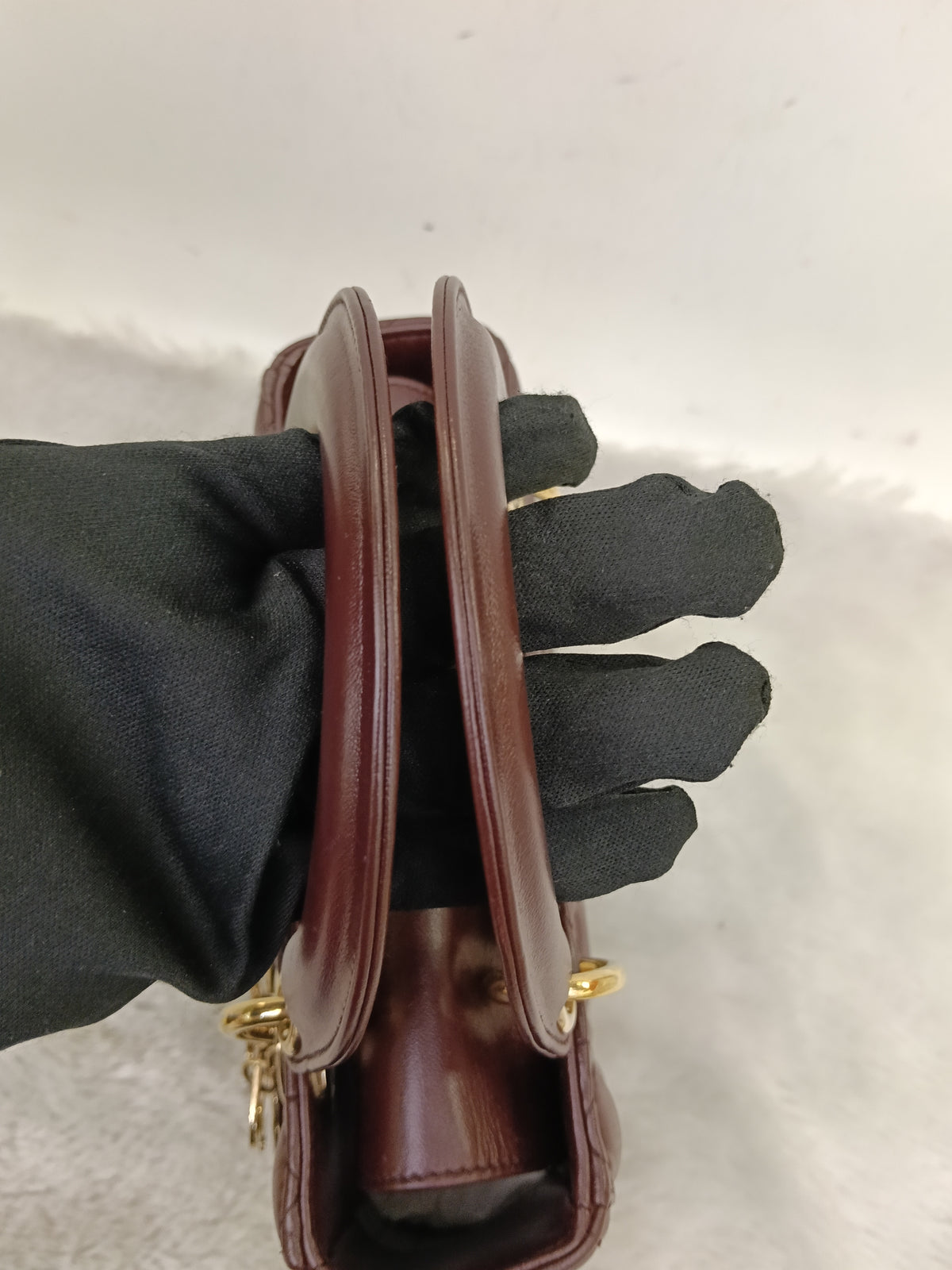 Lady Dior Small Lamb Bordeaux GHW 2018