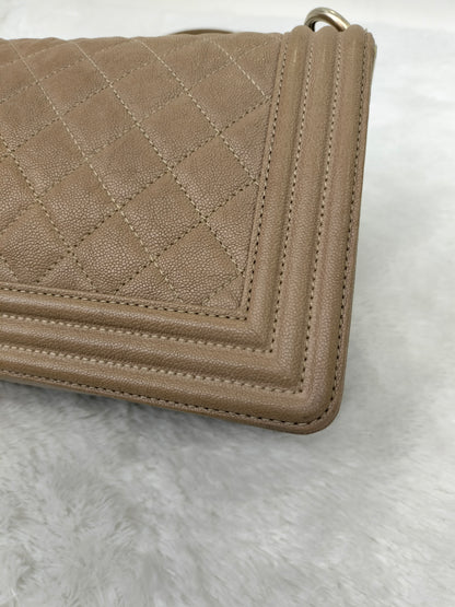 Chanel Boy 25 Caviar Caramel GHW #27