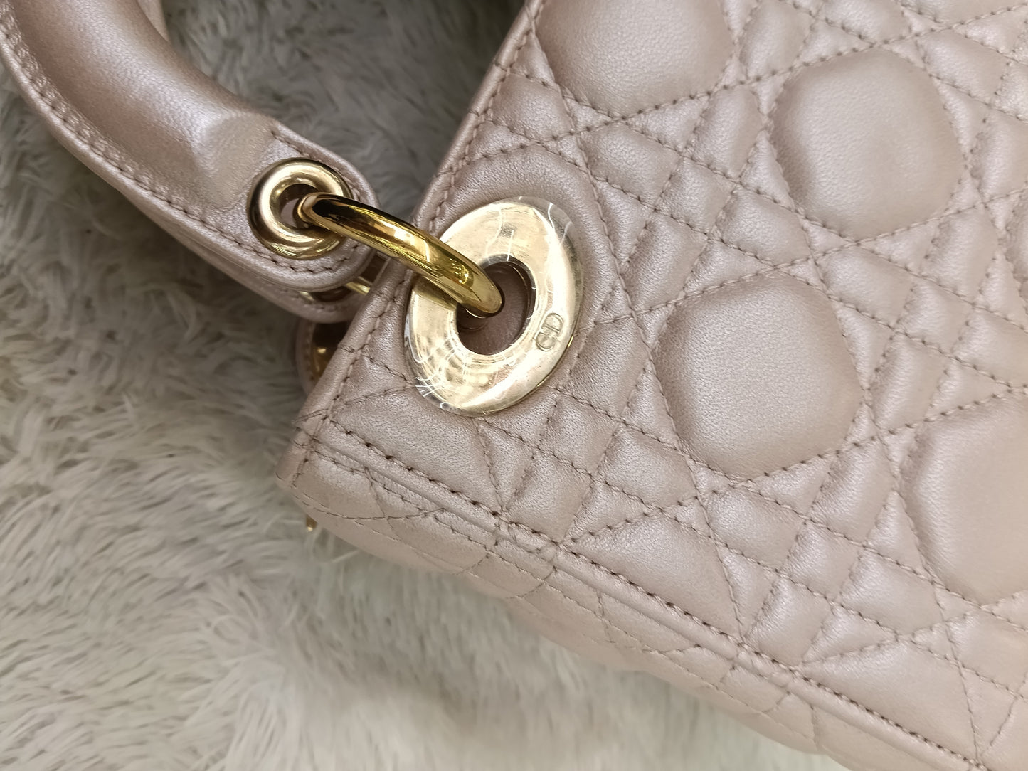 Lady Dior Mini Iridescent Lotus GHW 2018
