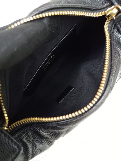 Chanel Polly Pocket Pouch Hobo Caviar Black GHW (CHIP)