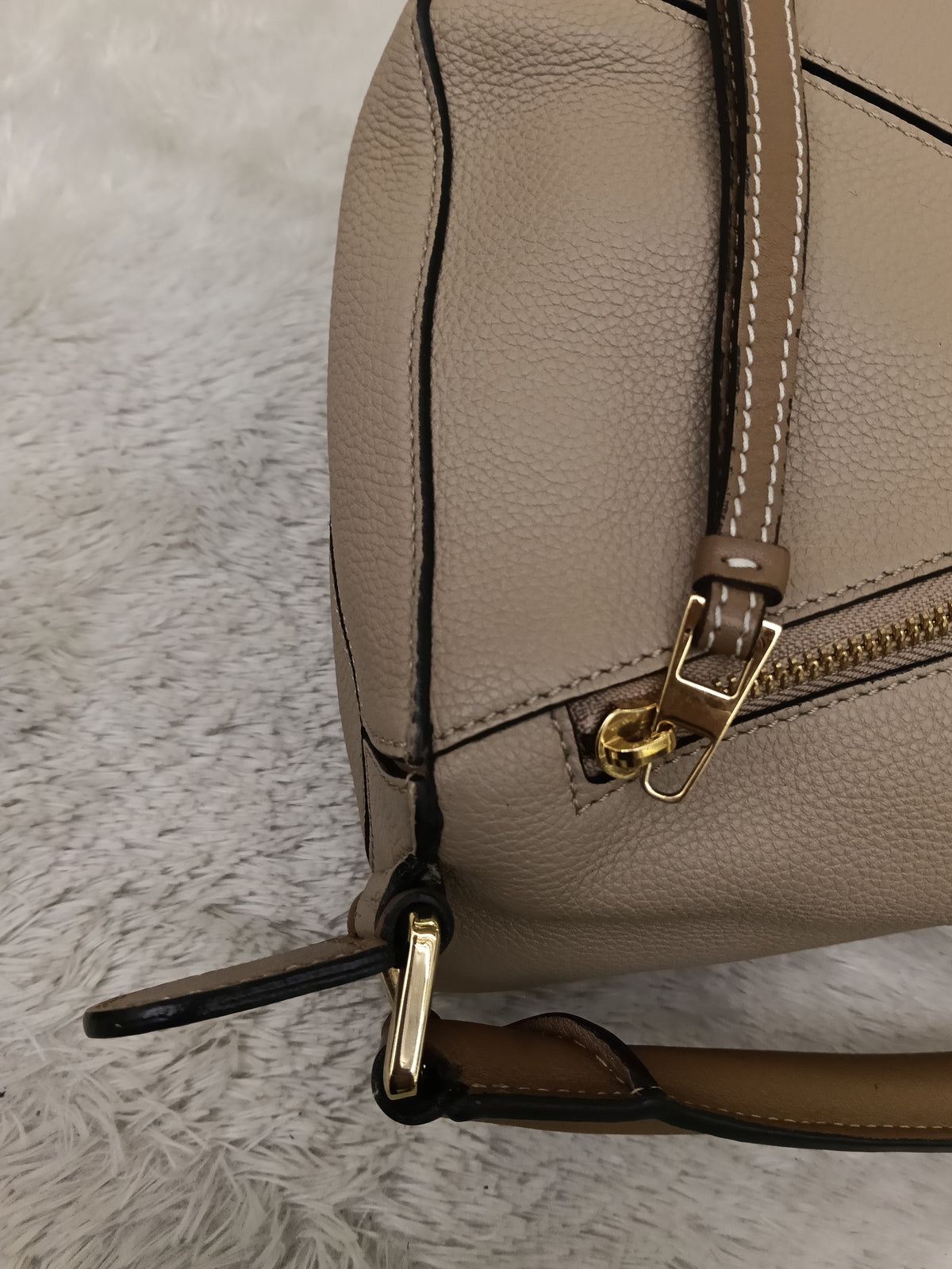 Loewe Puzzle Small Grained Sand Mink GHW 2020
