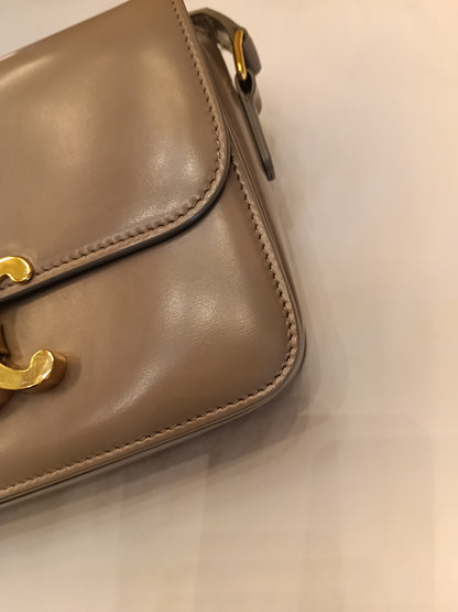 Celine Triomphe Teen Shiny Calfskin Pebble GHW 2022