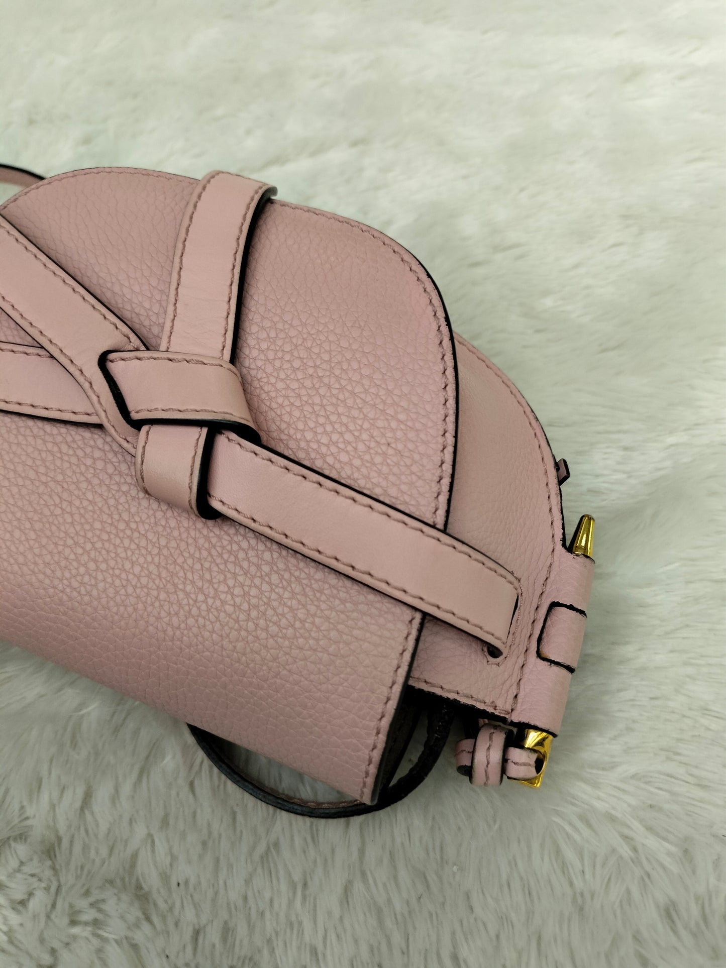 Loewe Gate Mini Grained Pink GHW 2019