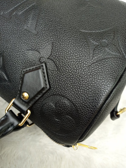 LV Speedy 25 Bandou NV Monogram Empreinte Noir 2023 (CHIP)