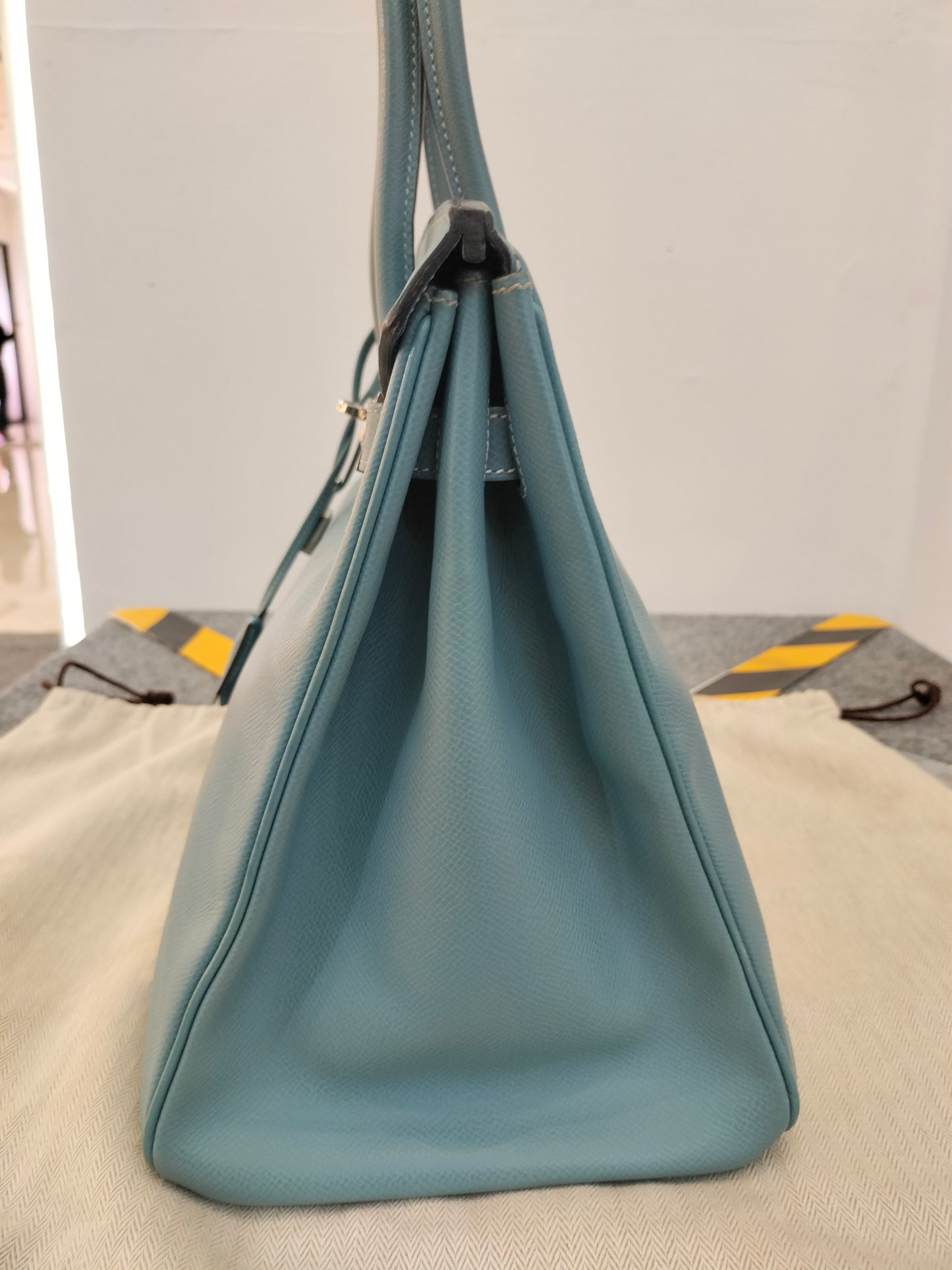 B35 Epsom Blue Jeans PHW #N square