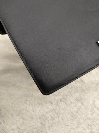 Prada City Calf Saffiano Nero Fuxia SHW