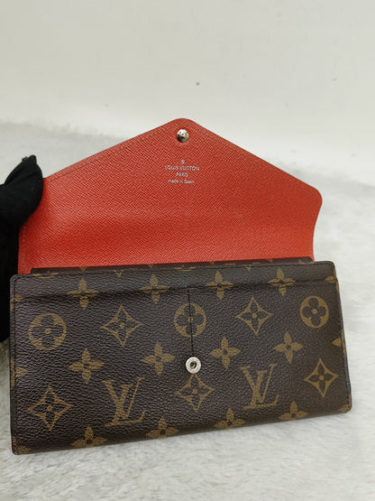 LV Portefeuille Marie Lou Long Wallet Monogram Epi Piment 2014