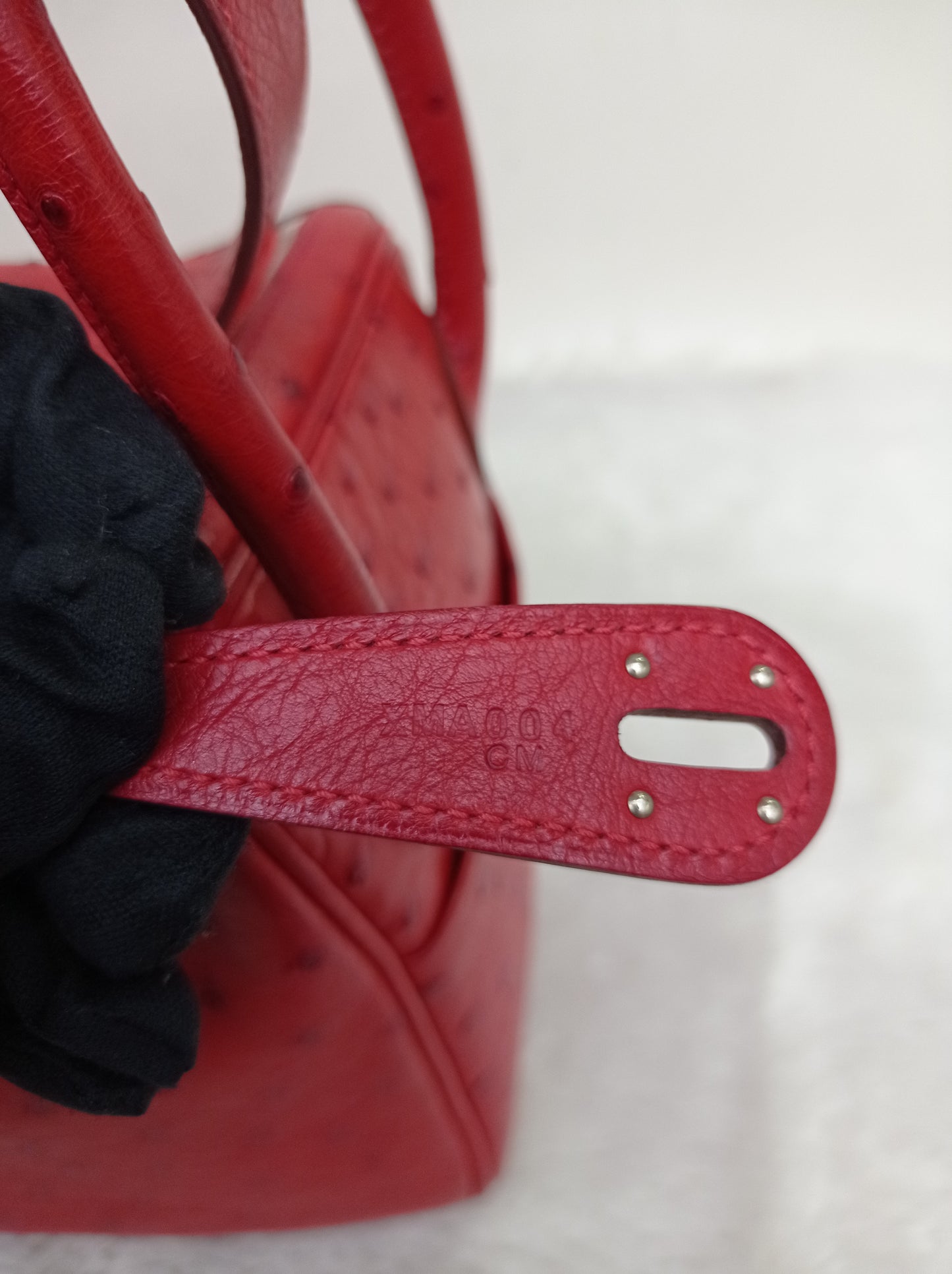 Lindy 26 Ostrich Rouge De Coeur PHW #X