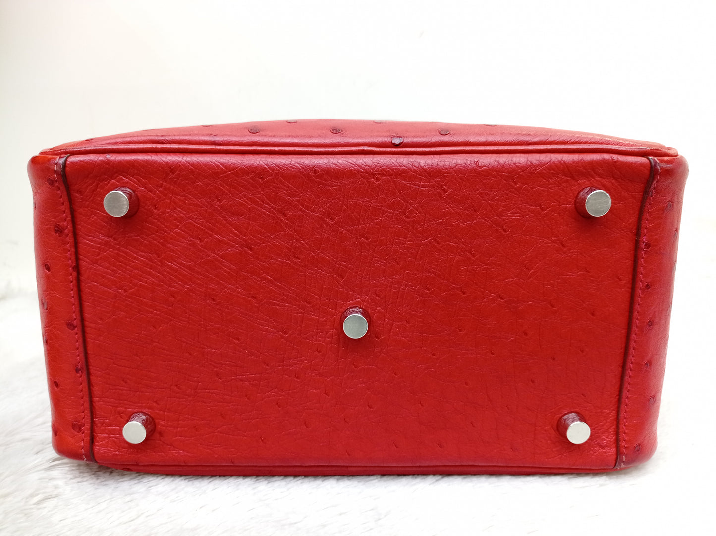 Lindy 26 Ostrich Rouge De Coeur PHW #X