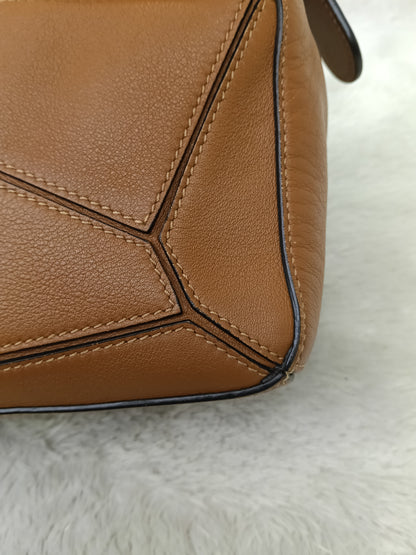 Loewe Puzzle Calfskin Small Tan SHW 2022