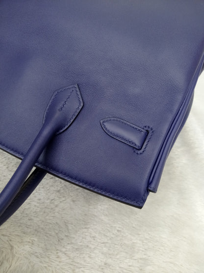 B30 Tressage Swift Epsom Bleu Encre Bleu Du Nord PHW #D