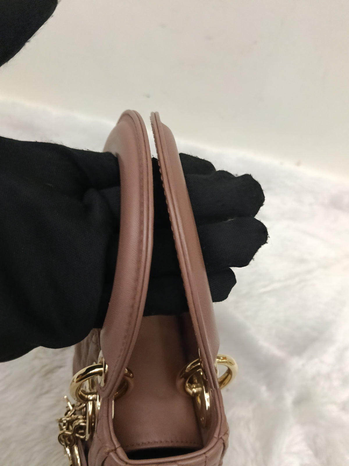 Lady Dior Mini Lamb Fard GHW 2019