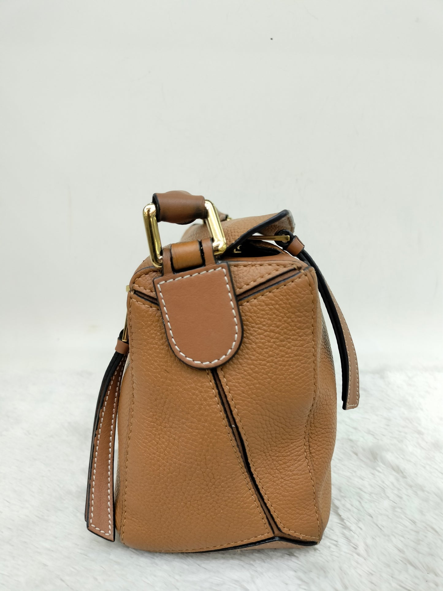 Loewe Puzzle Small Grained Tan GHW 2020