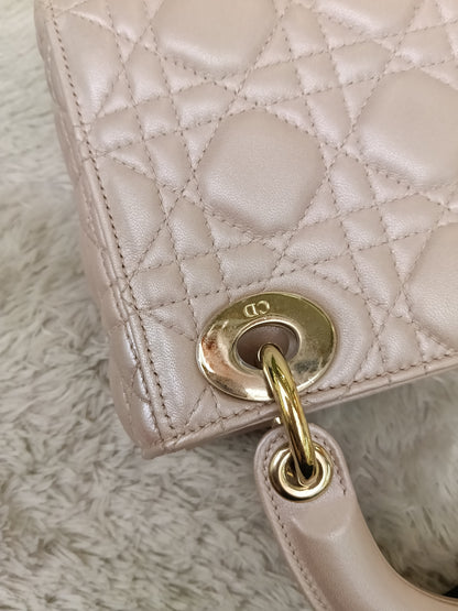 Lady Dior Mini Iridescent Lotus GHW 2018