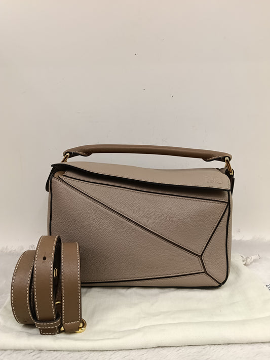 Loewe Puzzle Small Grained Sand Mink GHW 2020