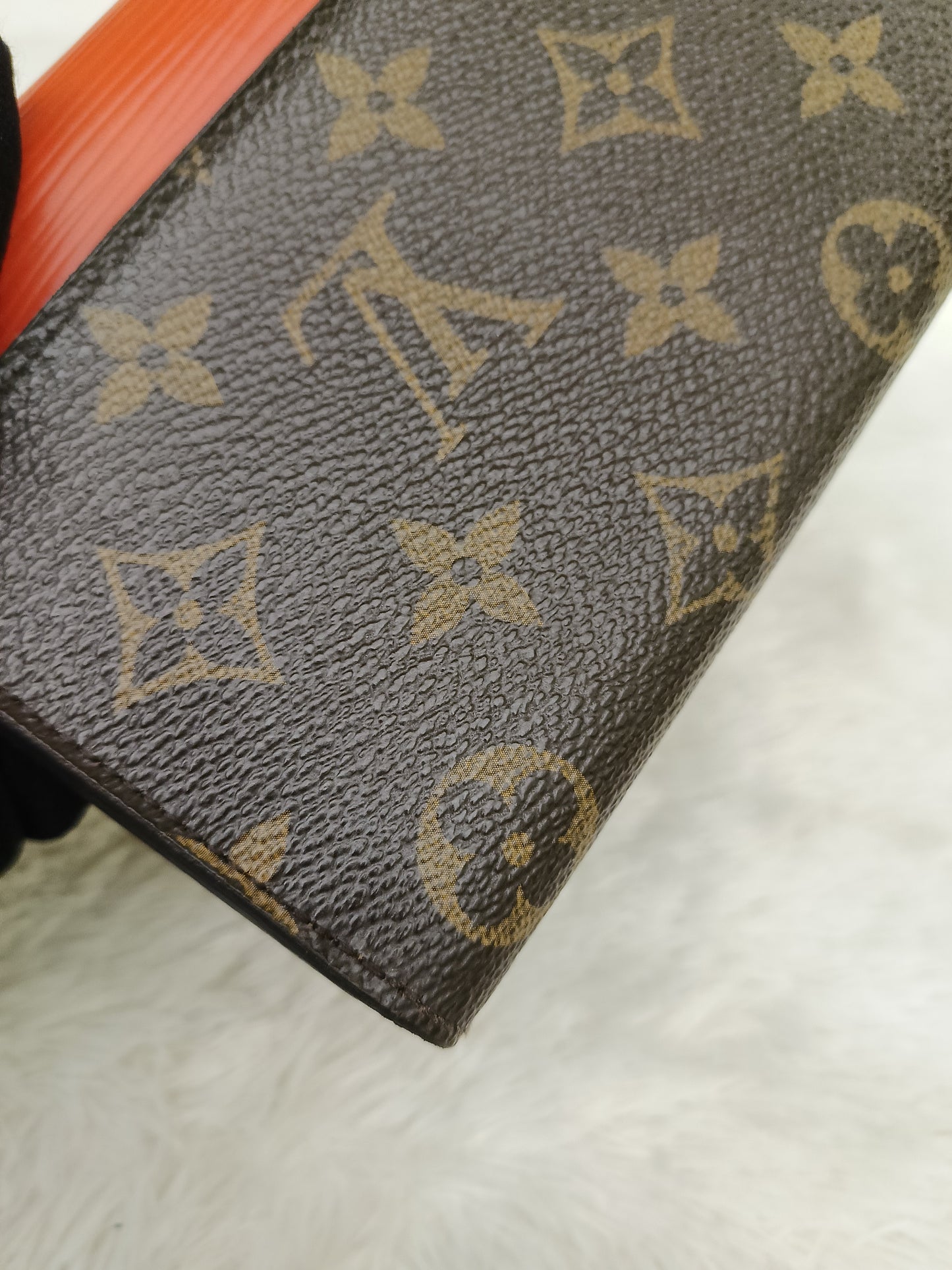 LV Portefeuille Marie Lou Long Wallet Monogram Epi Piment 2014
