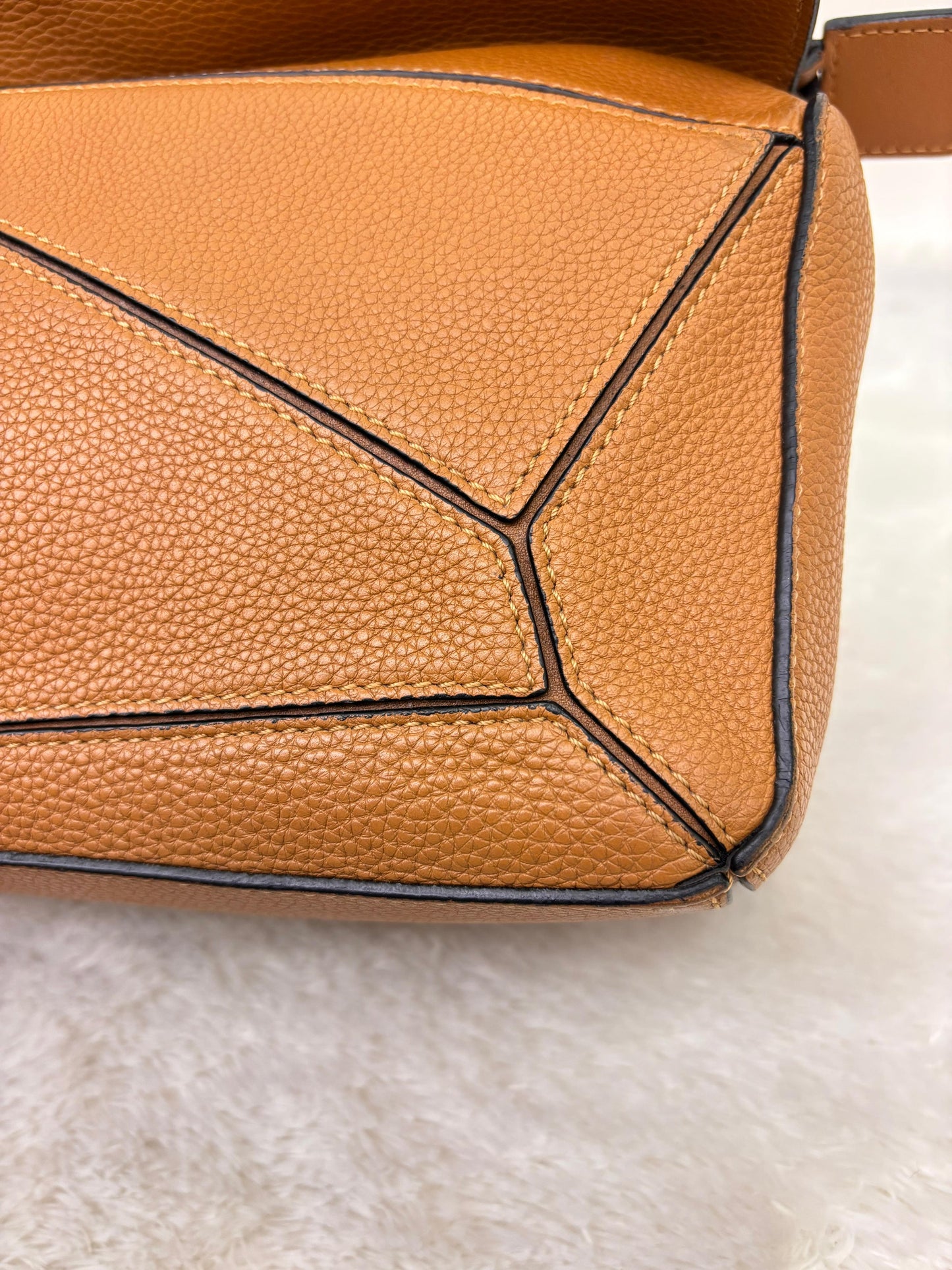 Loewe Puzzle Small Grained Tan GHW 2019